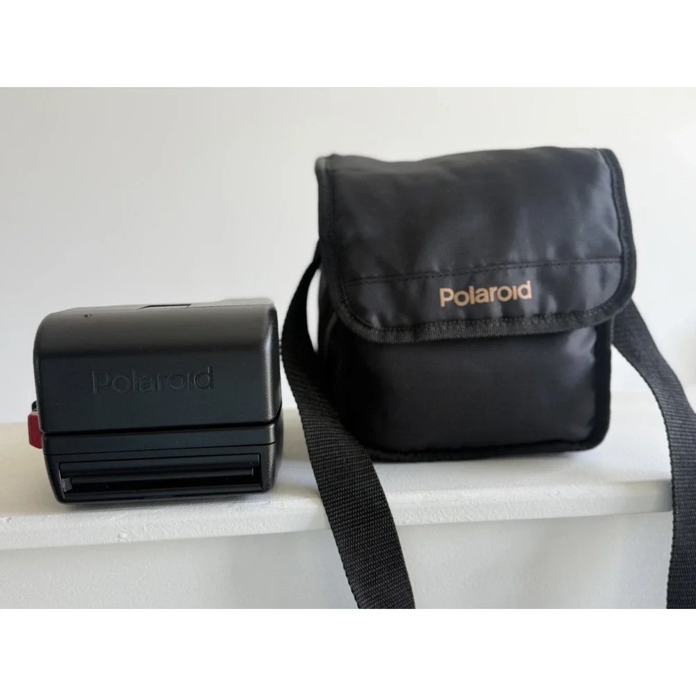 POLAROID 600 Business Edition 2 Film Camera w Strap - Tested and Working + Case